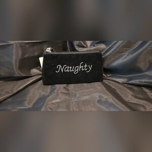 Black Velvet Naughty and Nice Clutch